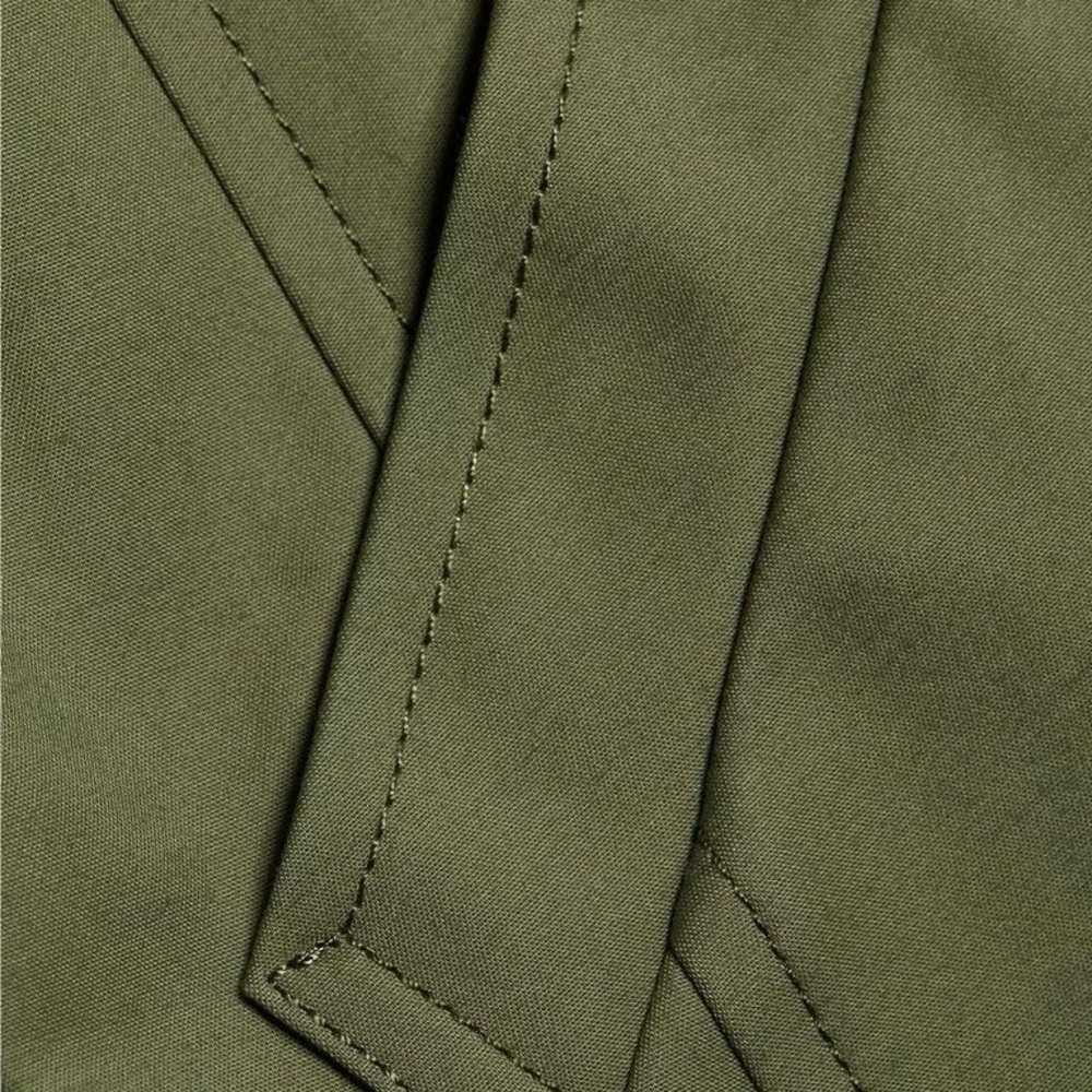 NWT Veronica Beard Angelique Belted Short Trench Coat in Stone Army - Picture 5 of 5